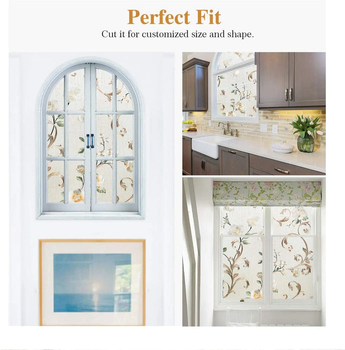 Static Cling Window Film - Privacy Uv Protection Heat Control