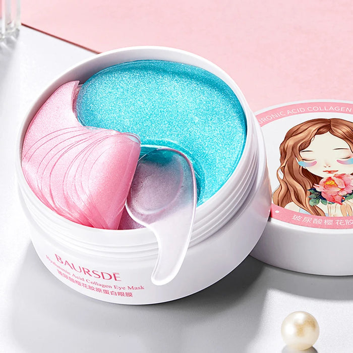 60 Gold Crystal Collagen Eye Masks Moisturizing Firming Anti Dark Circles