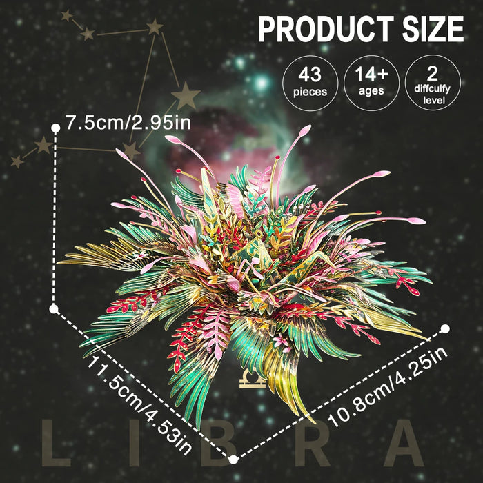 Libra Constellation 3D Metal Puzzle Kit For Teens