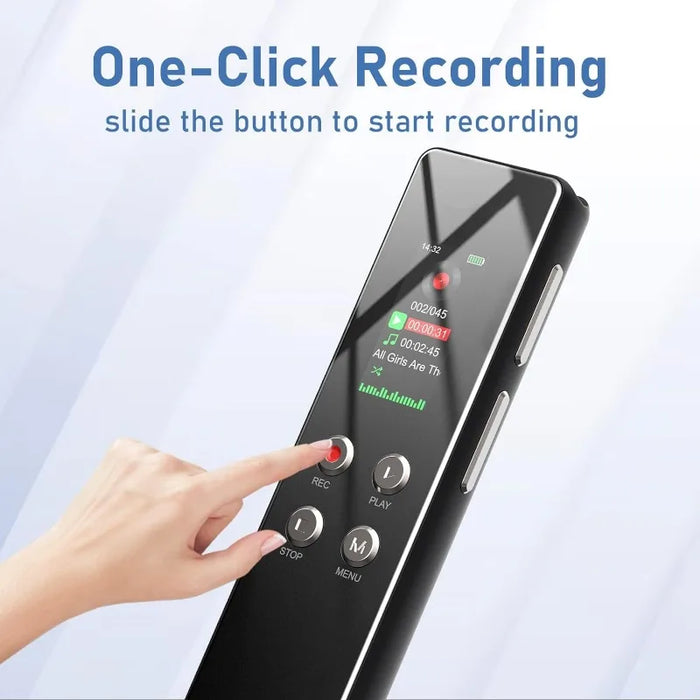 64Gb Voice Recorder With Playback Noise Reduction Password Protection