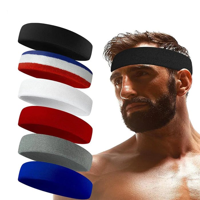 Moisture Wicking Sports Headband Ideal For Tennis Basketball Running Gym