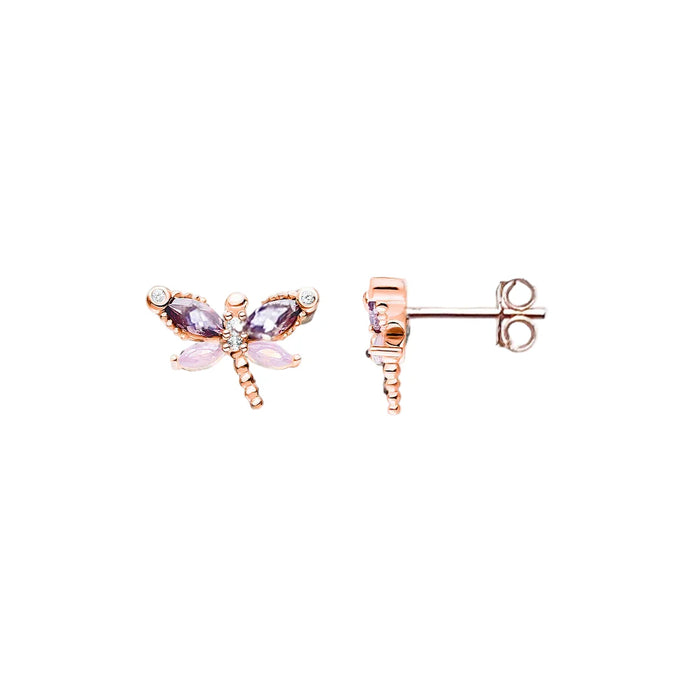 925 Sterling Silver Dragonfly Stud Earrings Summer 2023 Gift For Women