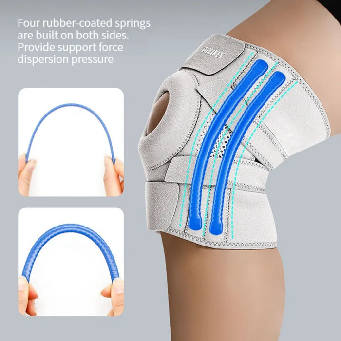 Pair of Knee Braces With Side Stabilizers Pain Relief For Men And Women Running Cycling Climbing