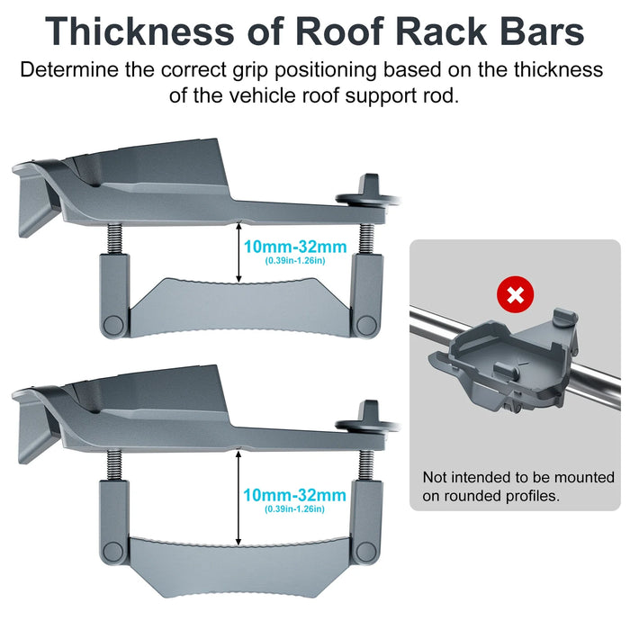 Aluminum Car Roof Bracket For Starlink Mini Mounting Holder For Camping
