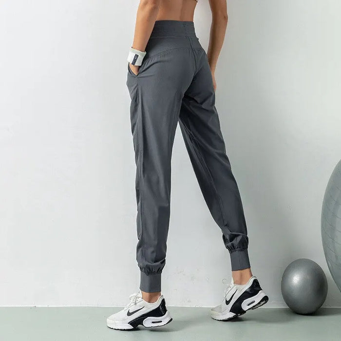 Quick Dry Drawstring Joggers for Women 2 Pockets