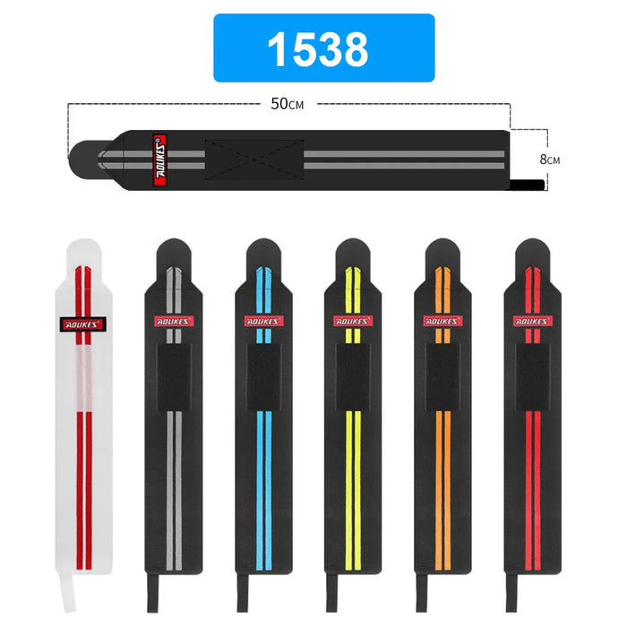 Pair of Weightlifting Wrist Wraps Gym Straps For Powerlifting & Strength Training