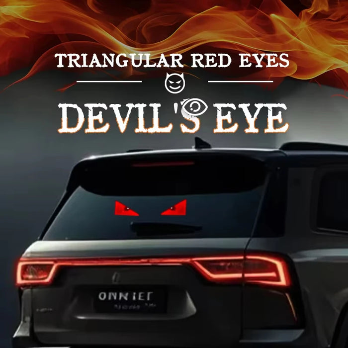 2Pcs Car Devil'S Eye Strobe Light Usb Decorative Atmosphere Lamp