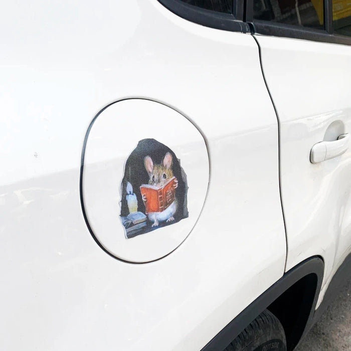 3Pcs Realistic Mouse Hole Wall Stickers