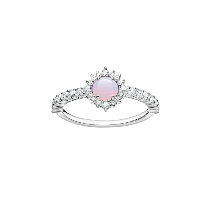 925 Sterling Silver Shimmering Stone Ring For Women
