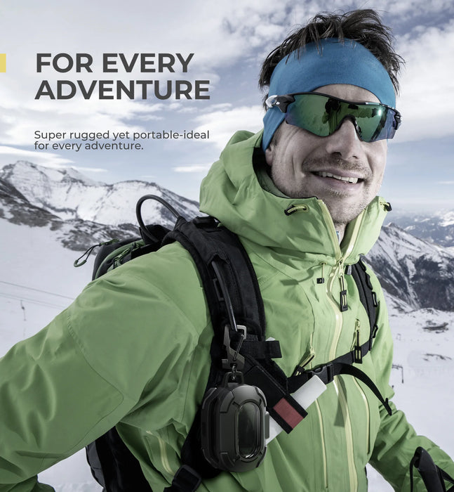 For Bose Quietcomfort Earbuds 2024 Rugged Case Shockproof Protective Case With Secure Lock Clip Carabiner & Keyring