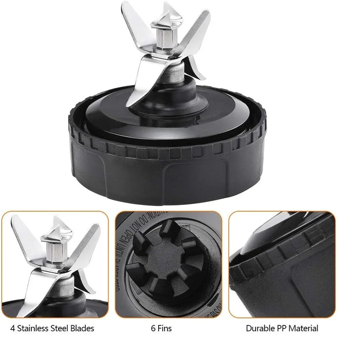 Extractor Blade Assembly Replacement Part 322Kku770 For Nutri Ninja Bl770 Bl771 Bl773Co 6 Fins