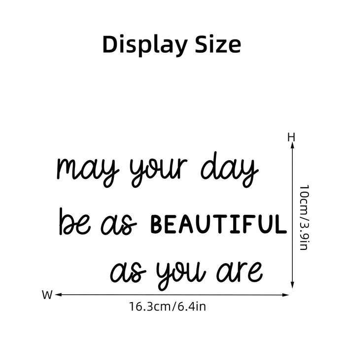 1Pc Motivational Mirror Stickers For Bathroom And Bedroom Decor