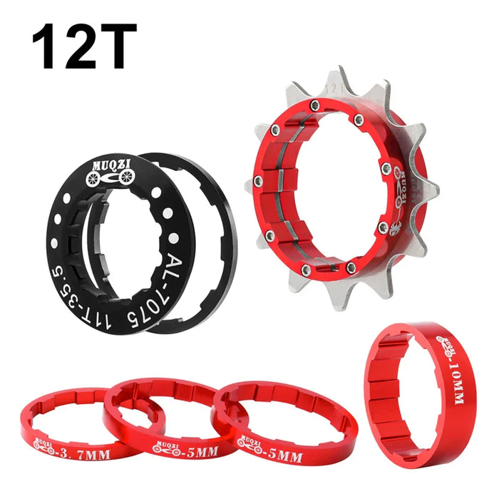 Single Speed Cassette Cog Conversion Kit 12 22T