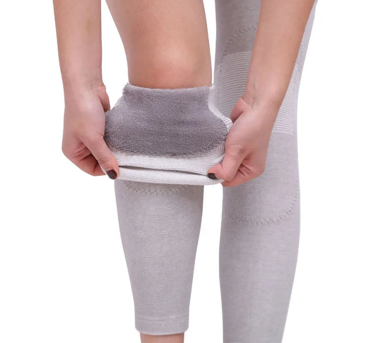 Pair of Long Calf Knee Pad Warm Support For Arthritis Relief