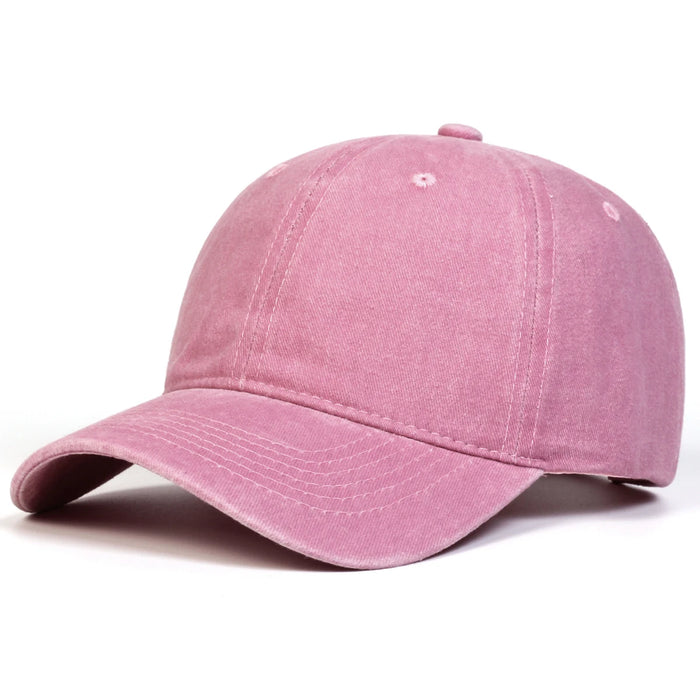 Adjustable Light Wash Baseball Cap For Outdoor Sun Protection