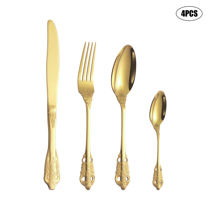 4 / 16 / 24 Piece Premium Stainless Steel Cutlery Set For Home Dining And Hospitality