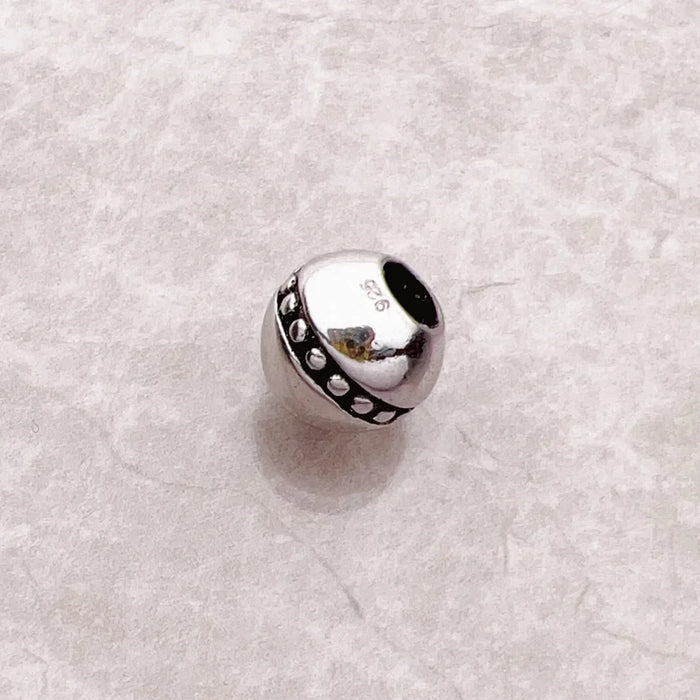 925 Sterling Silver Rebel Dots Fine Jewelry Lucky Charm For Women & Men