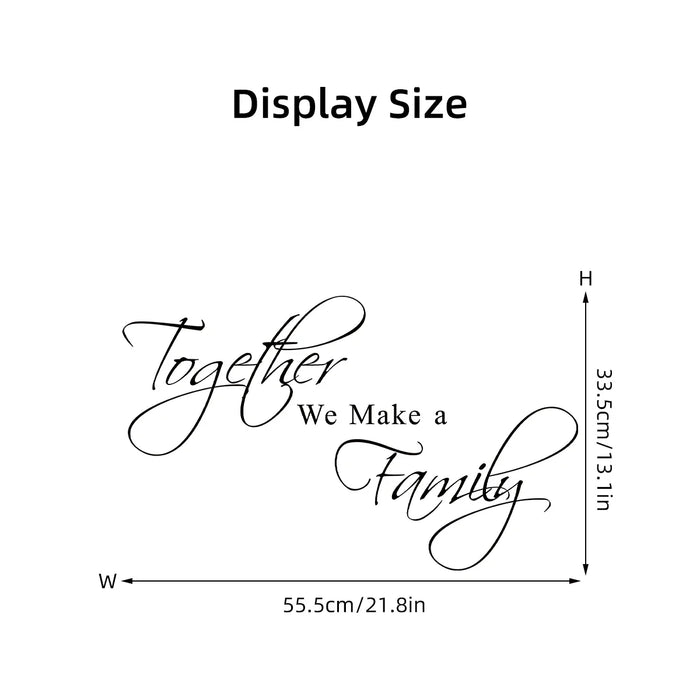 Family Bond Sweet Wall Stickers For Home Decor