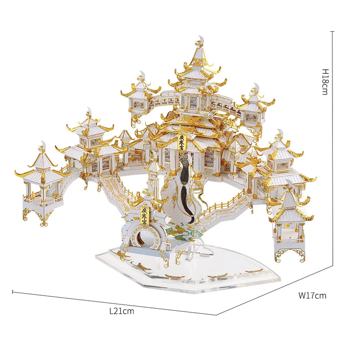 3D Metal Moon Palace Puzzle Kit Adult Diy Gift
