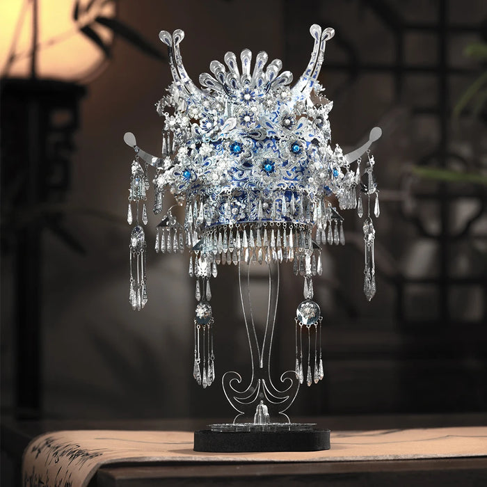 3D Metal Tiara Puzzle With Tassels Diy Assembly Kit