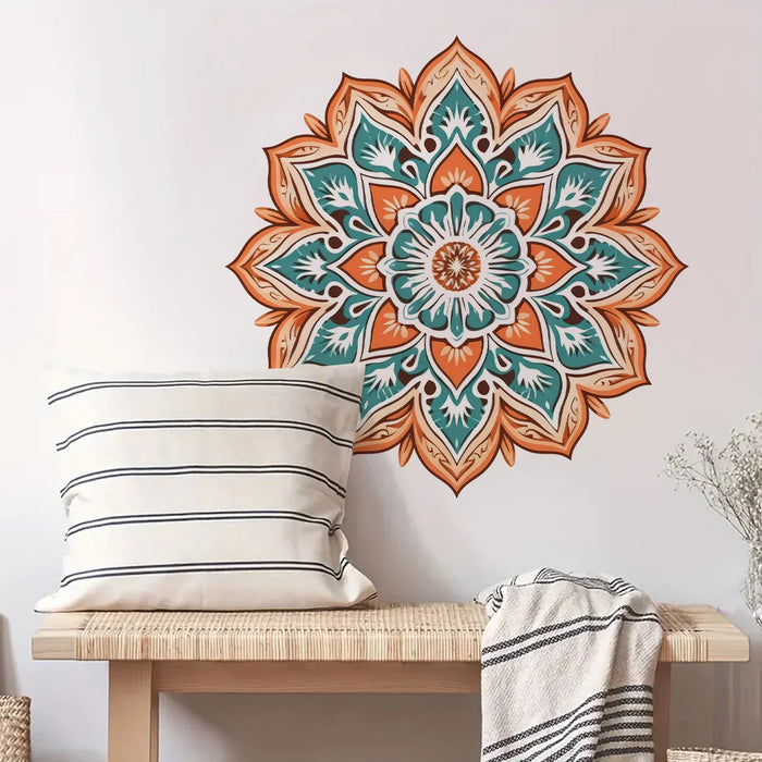 Flower Mandala Wall Sticker For Living Room Decor