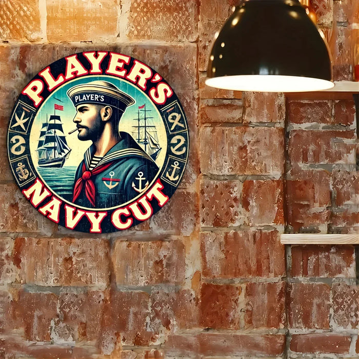 Rustic Nautical Anchor Metal Sign Man Cave Decor