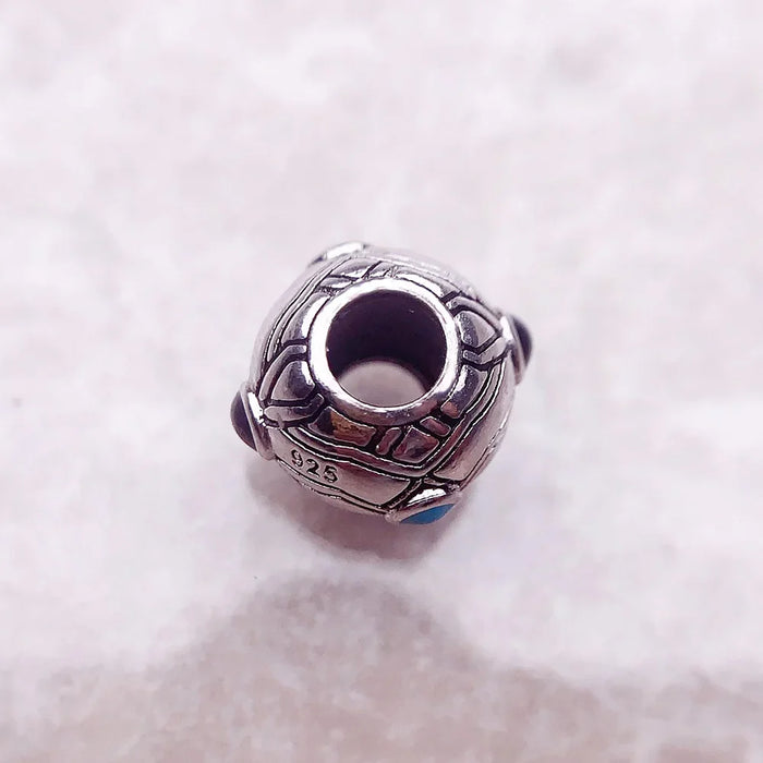 925 Sterling Silver Ethnic Bead Charm Luxury Accessory For Jewelry Making