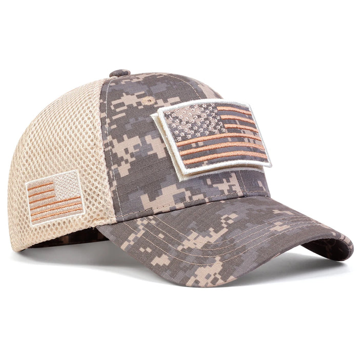 Usa Flag Baseball Cap Adjustable Sun Hat For Outdoor Activities
