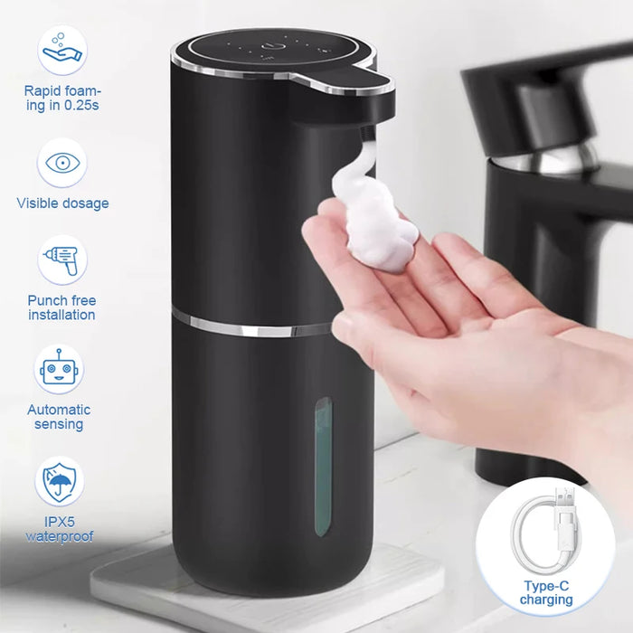 Touchless Foam Soap Dispenser Rechargeable Infrared Sensor 380Ml