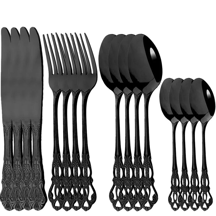 16 Piece Vintage Stainless Steel Cutlery Set