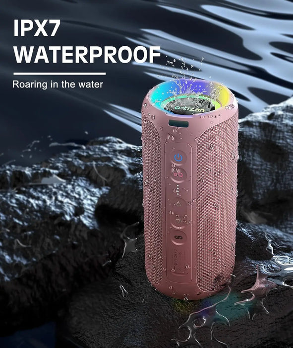 Waterproof Bluetooth Speaker With Rgb Lights