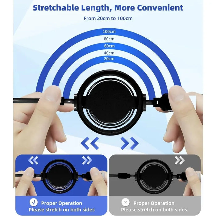 3 In 1 Fast Charging Cable For Phones Tablets Switch 3A 3Ft