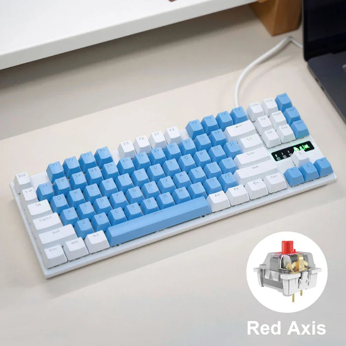 Colourful Wired Mechanical Keyboard 10 Lighting Options Windows Compatible