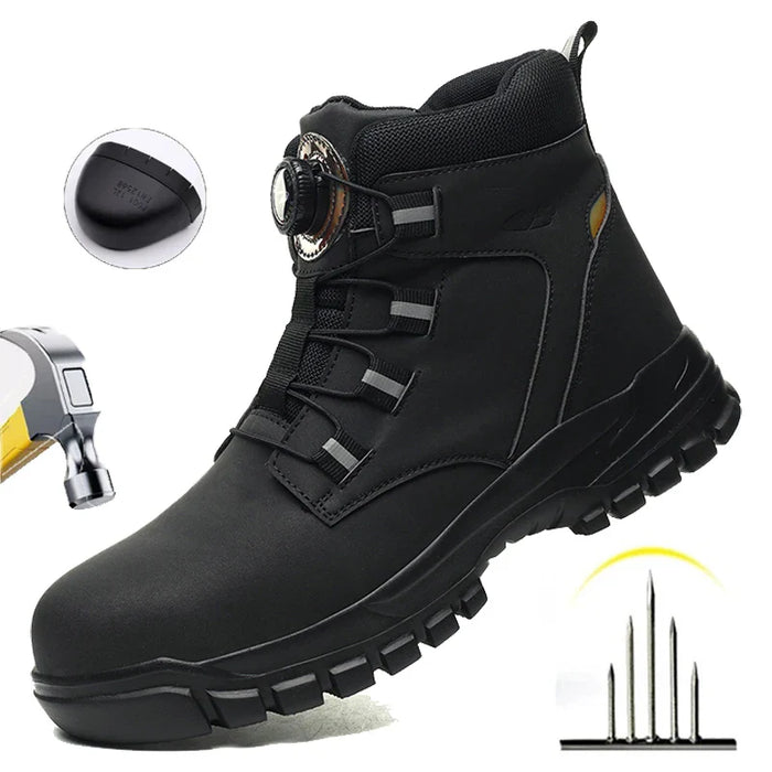 Steel Toe Waterproof Work Boots For Men