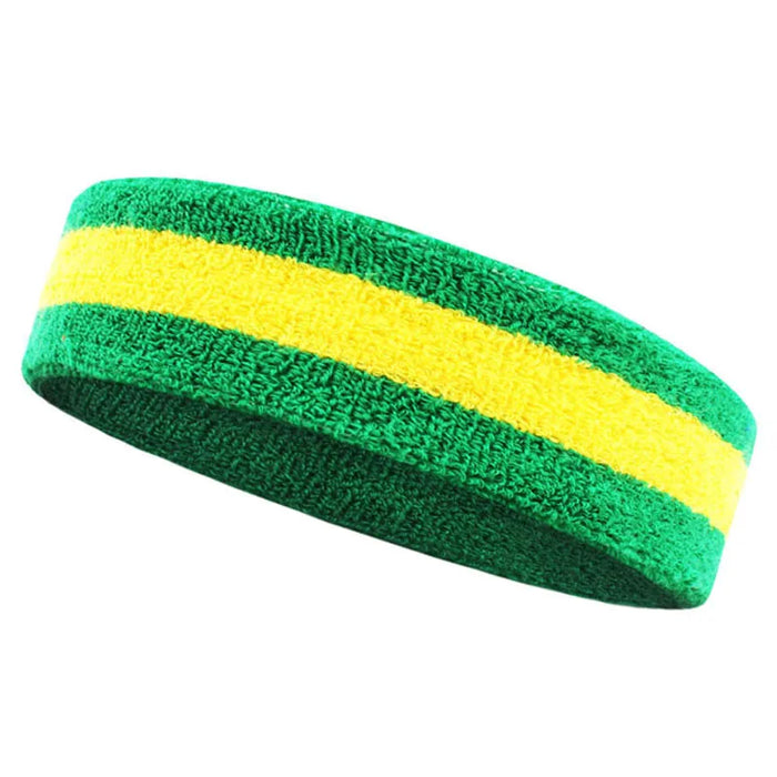 Moisture Wicking Sports Headband Terry Cloth Sweat Band For Tennis Basketball Football