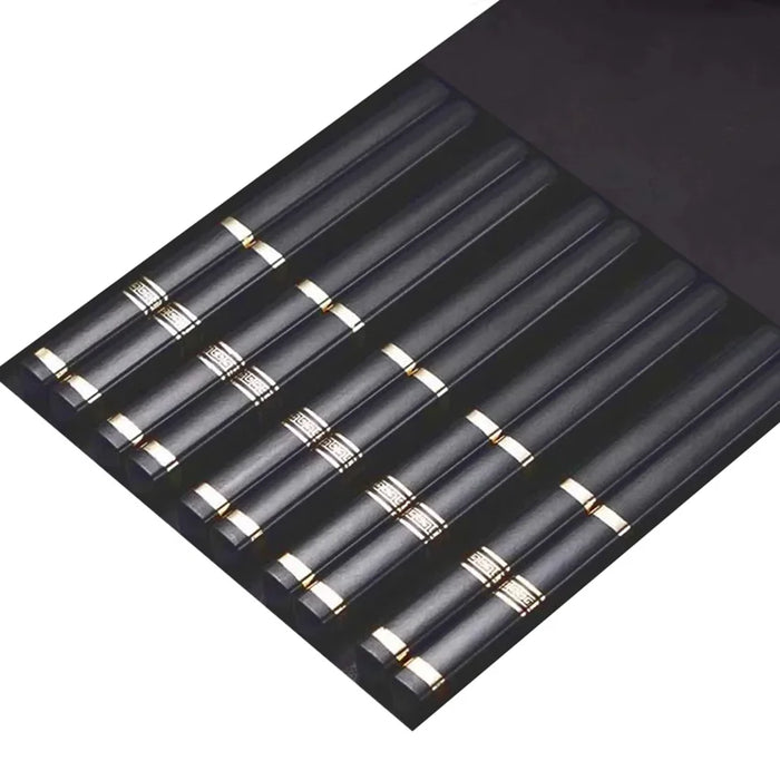 5 Pairs Korean & Japanese Alloy Chopsticks Reusable Sushi Sticks