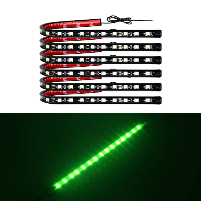 6Pcs Led Underbody Light For Car 12V Flexible Auto Decorative Atmosphere Lamp Drl