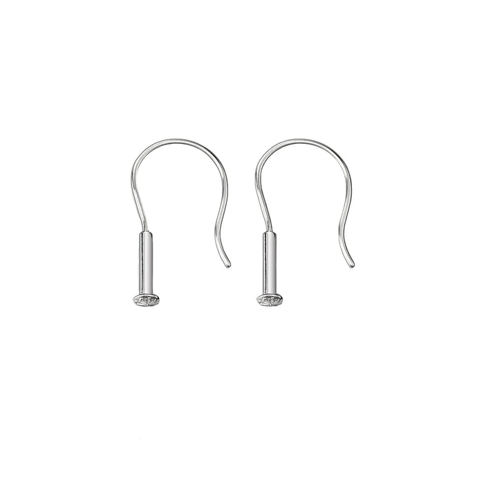 925 Sterling Silver Drop Earrings Classic European Style For Women & Men