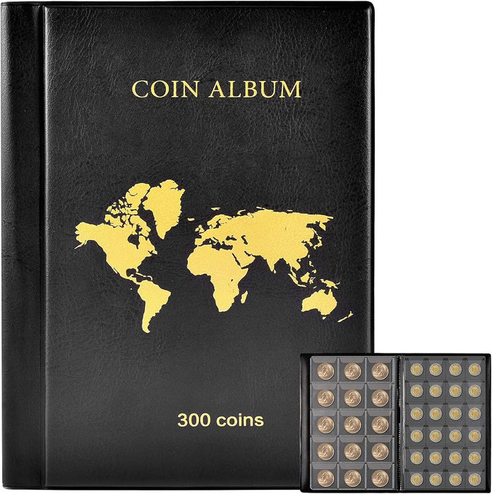 300 Pocket Coin Collection Album For Collectors Display Storage Case Organizer Box