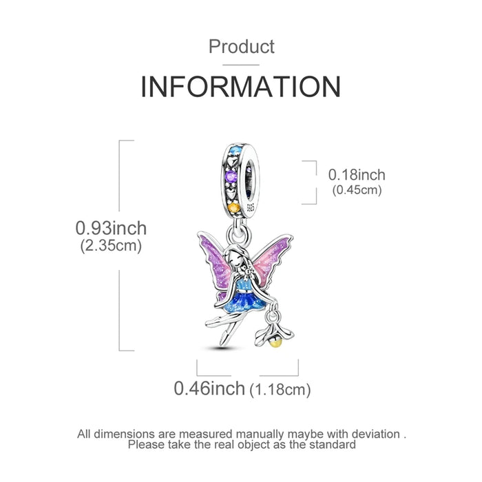 925 Sterling Silver Elf Lamp Pendant Fits Bracelet / Necklace Diy Gift