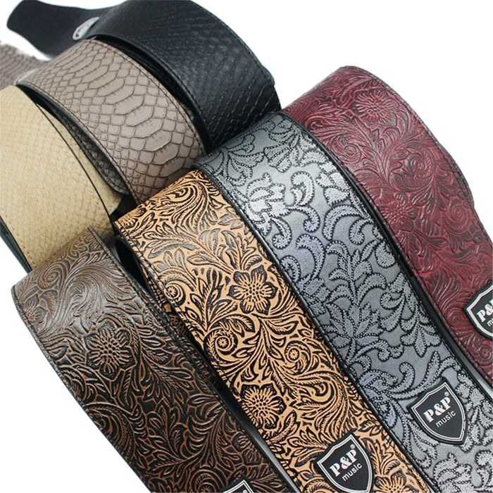 Adjustable 2.5 Soft Guitar Strap Vintage Design