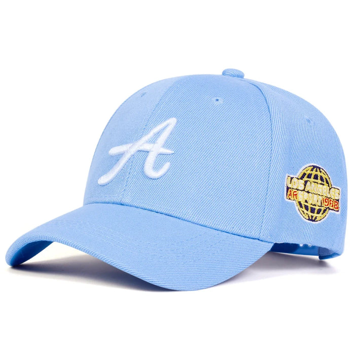 Embroidered A Letter Baseball Cap Adjustable Sun Hat