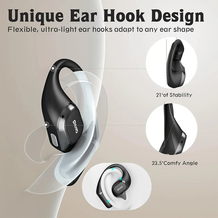 Wireless Open Ear Earbuds With 40Hrs Playtime
