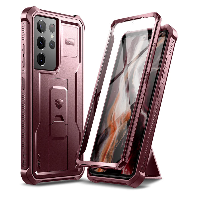 For Samsung Galaxy S21 Ultra 5G Full Body Bumper Military Grade Armor Shockproof Shell Case With Built In Screen Protector