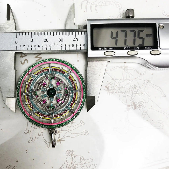 925 Sterling Silver Bohemia Fashion Jewelry Aztec Amulet Pendant