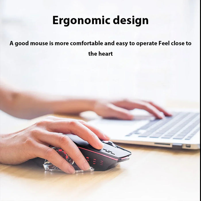 Rechargeable Bluetooth Gaming Mouse Silent & Backlit Pc / Laptop