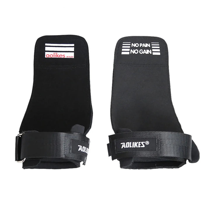 Powerlifting Wrist Straps With Palm Padding Deadlift & Heavy Lift Support