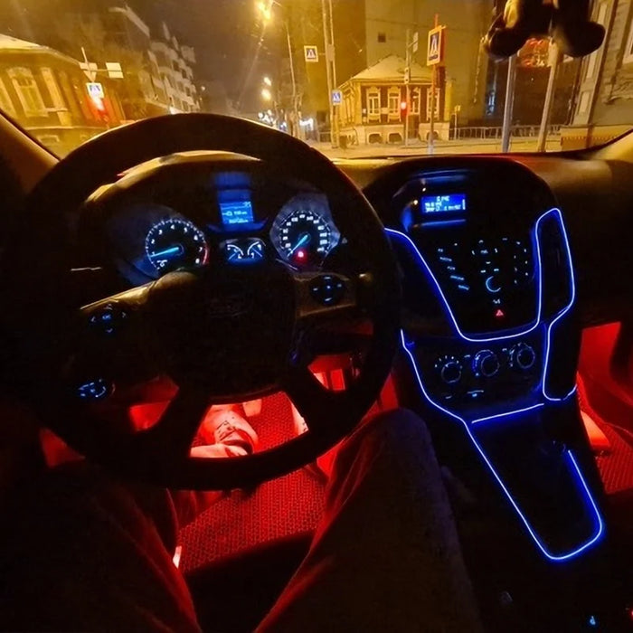 Usb 5V El Neon Cold Light Strip For Car Interior Decoration