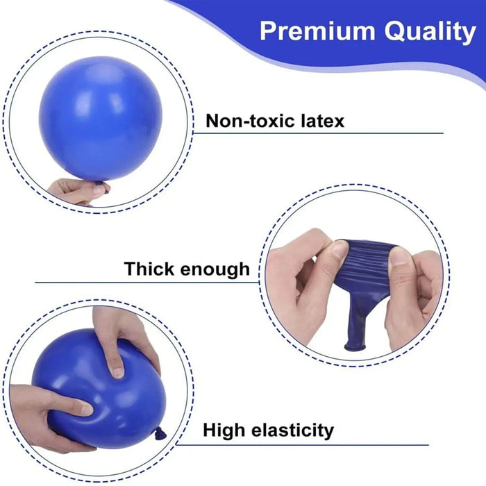 140Pcs Red Blue White And Explosive Star Foil Balloon Arch Set For Birthday Party Independence Day And Bar Mittance Decoration