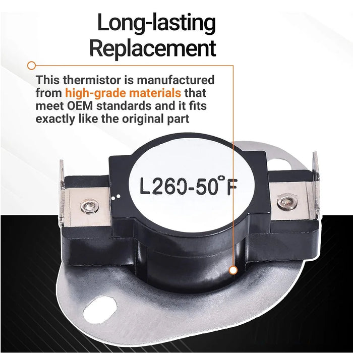 Dc47-00018A Dryer High Limit Thermostat For Samsung & Kenmore Dryers 35001092 503497 Ap4201898 Ap6008682 Ps4205217